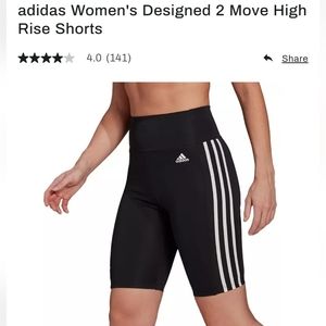 NWT Adidas high rise bike short M